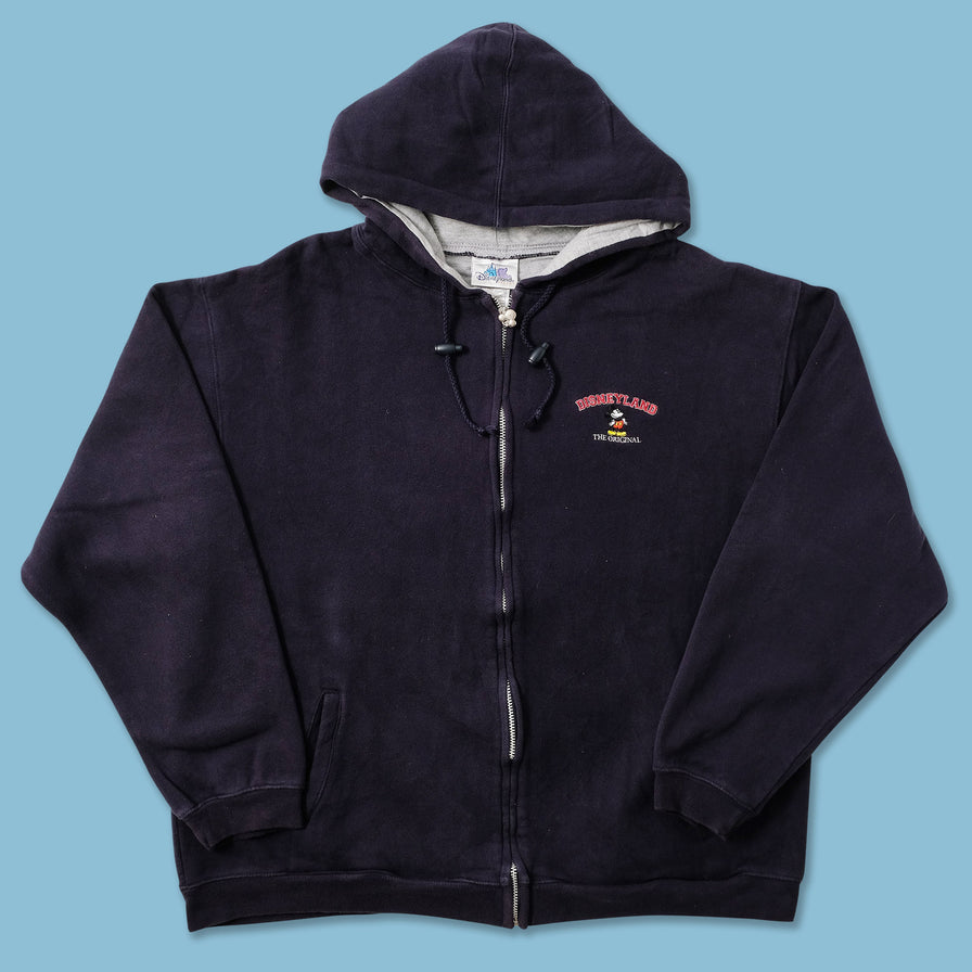 Vintage Disneyland Mickey Mouse Zip Hoody Large 