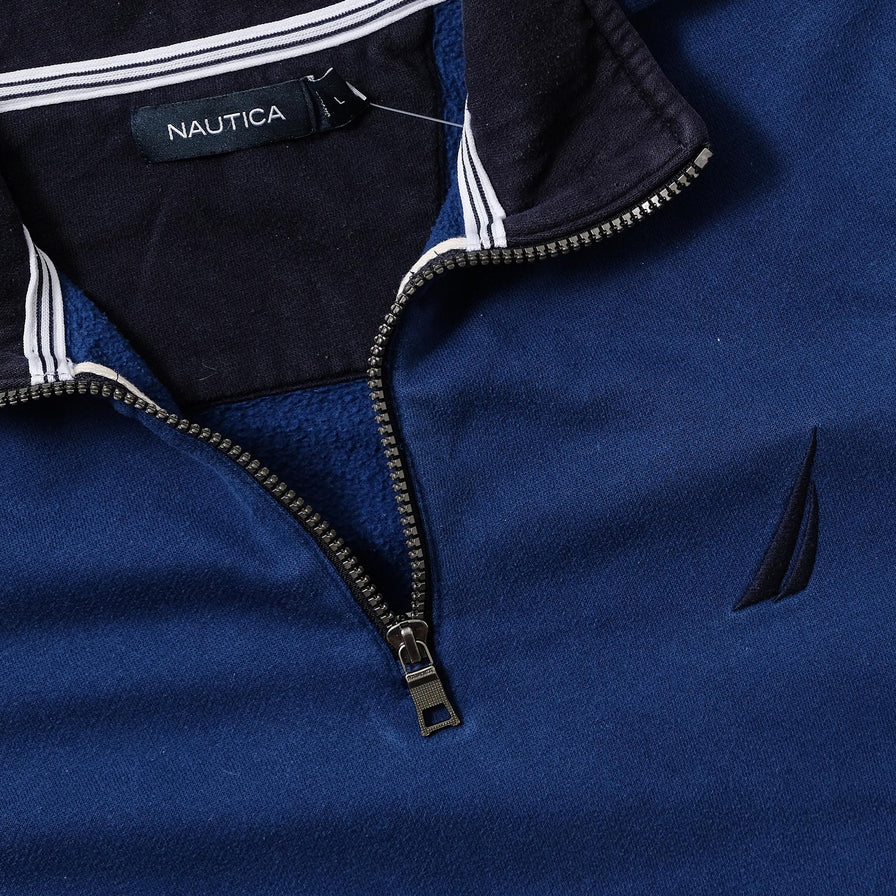 Vintage Nautica Q-Zip Sweater Large 