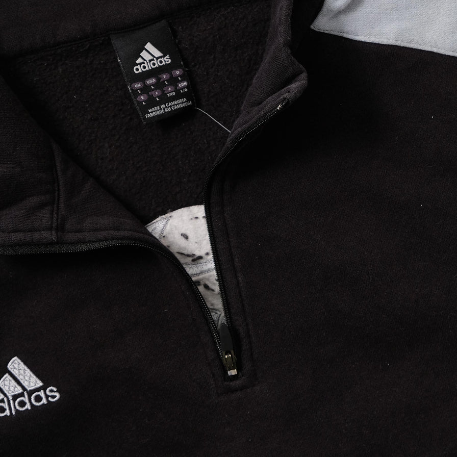 Vintage adidas Soccer Q-Zip Sweater Large 