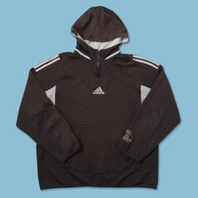 Vintage adidas CL Q-Zip Hoody Medium 