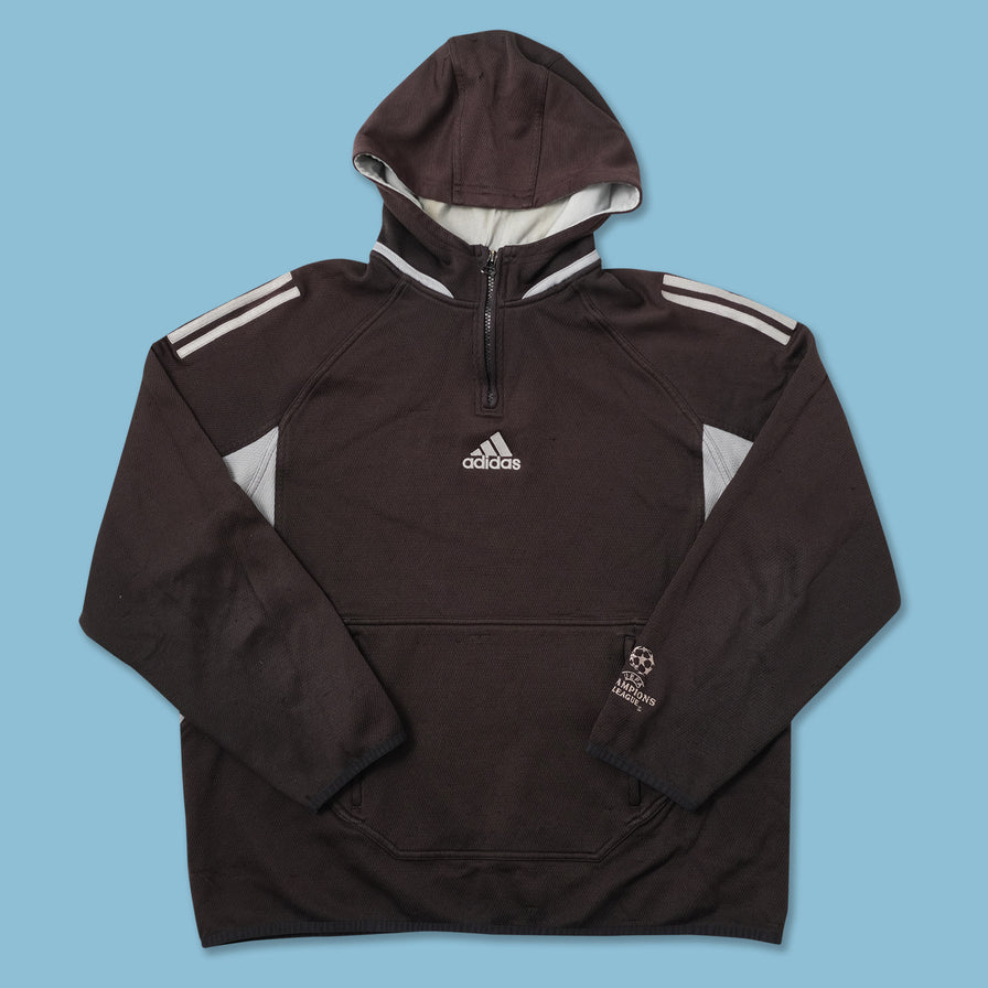Vintage adidas CL Q-Zip Hoody Medium 