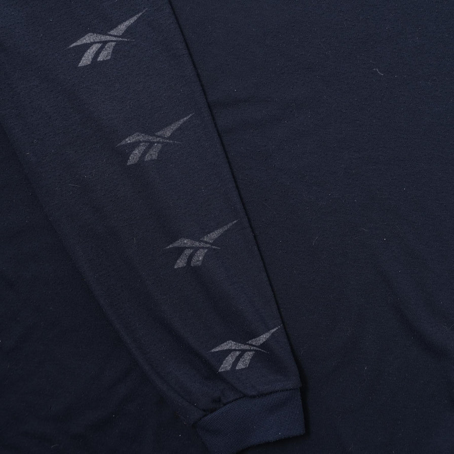 Vintage Reebok Mock Neck Longsleeve Large 