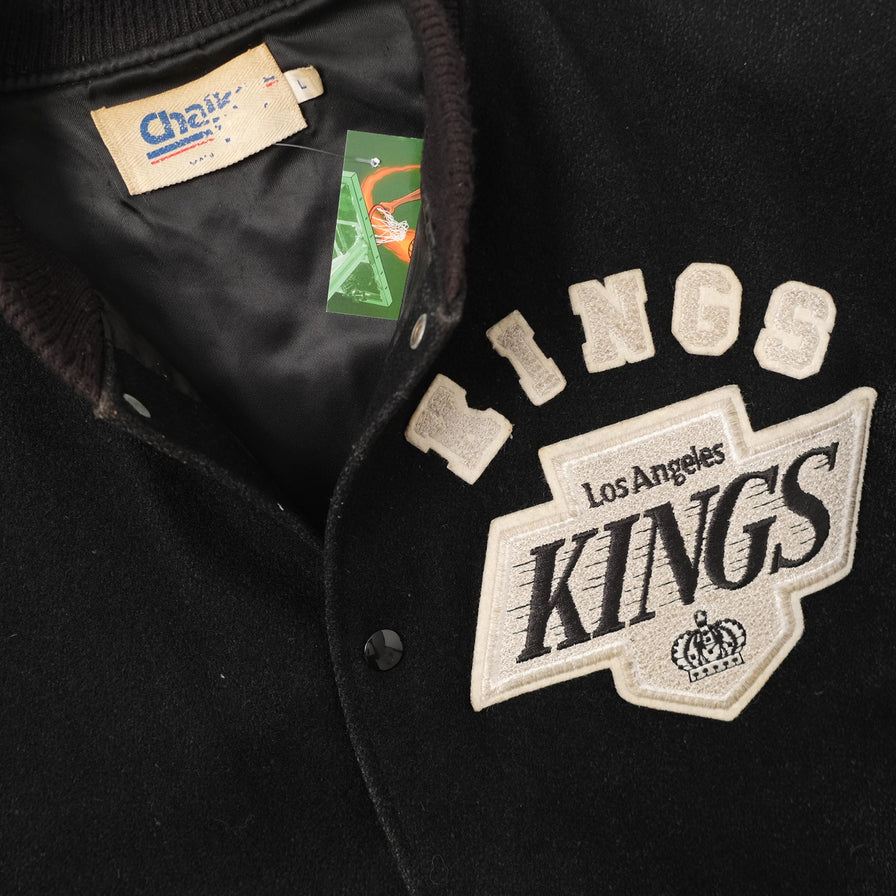 Vintage Chalk Line LA Kings Wool Leather Jacket Large 