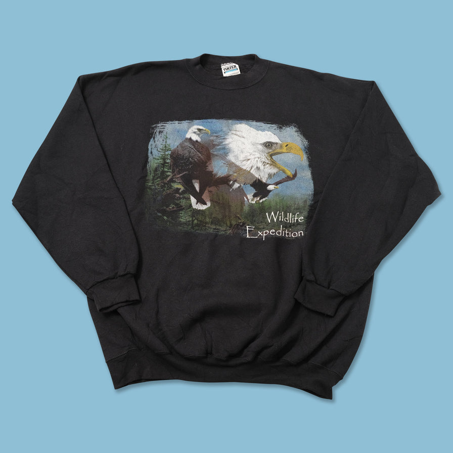 Vintage Bald Eagle Sweater XLarge 