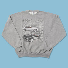 Vintage American Sports Car Sweater XLarge 