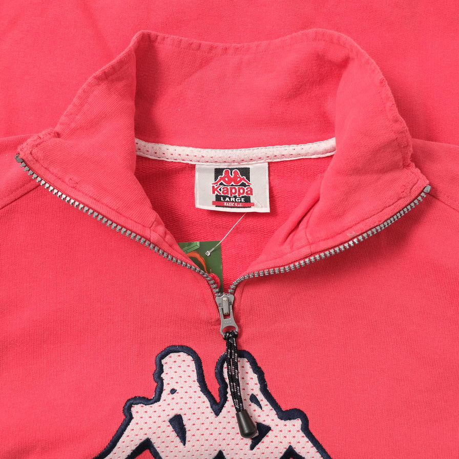Vintage Kappa Q-Zip Sweater Large 