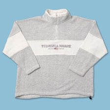 Vintage Virginia Beach Q-Zip Sweater Large 