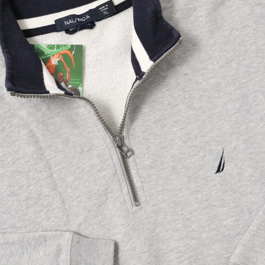 Vintage Nautica Half Zip Sweater XLarge 