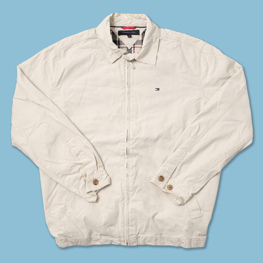 Beige Tommy Coach Jacket Vintage Tommy Hilfiger Cord Collar Jacket L