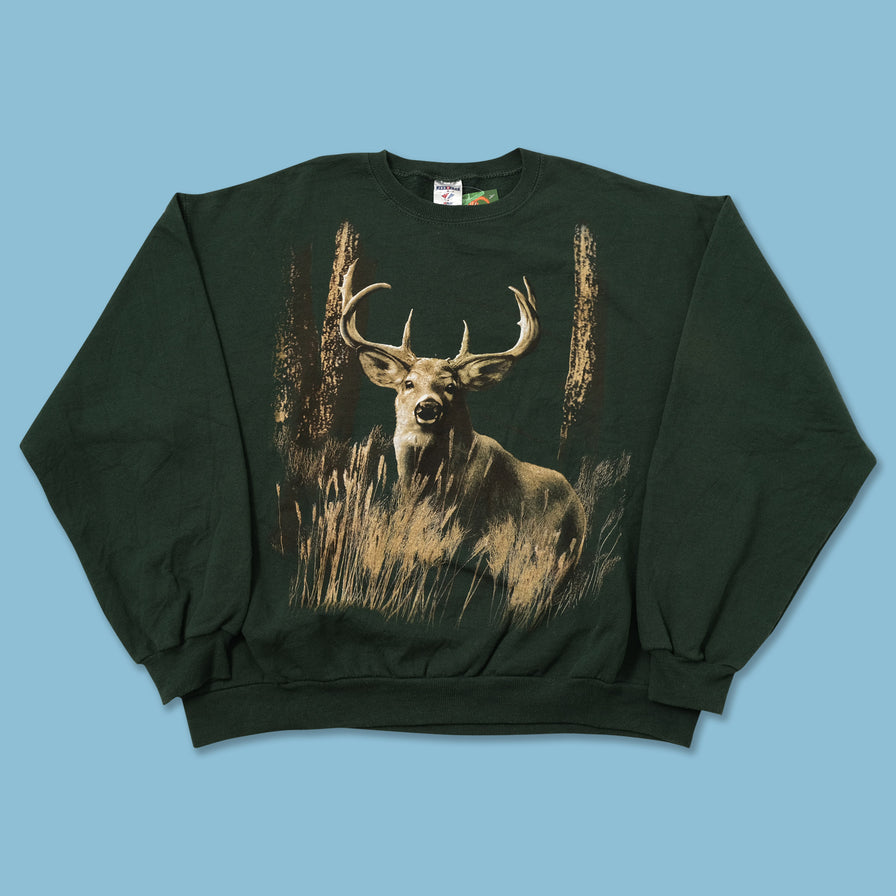 Vintage Deer Sweater Large 