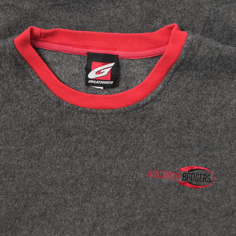 Vintage Wisconsin Badgers Fleece Large 