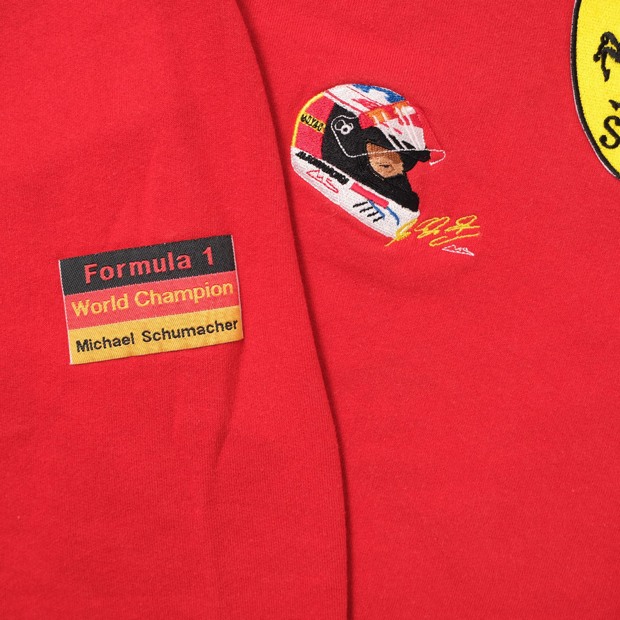 Vintage Ferrari Michael Schumacher Sweater XLarge 