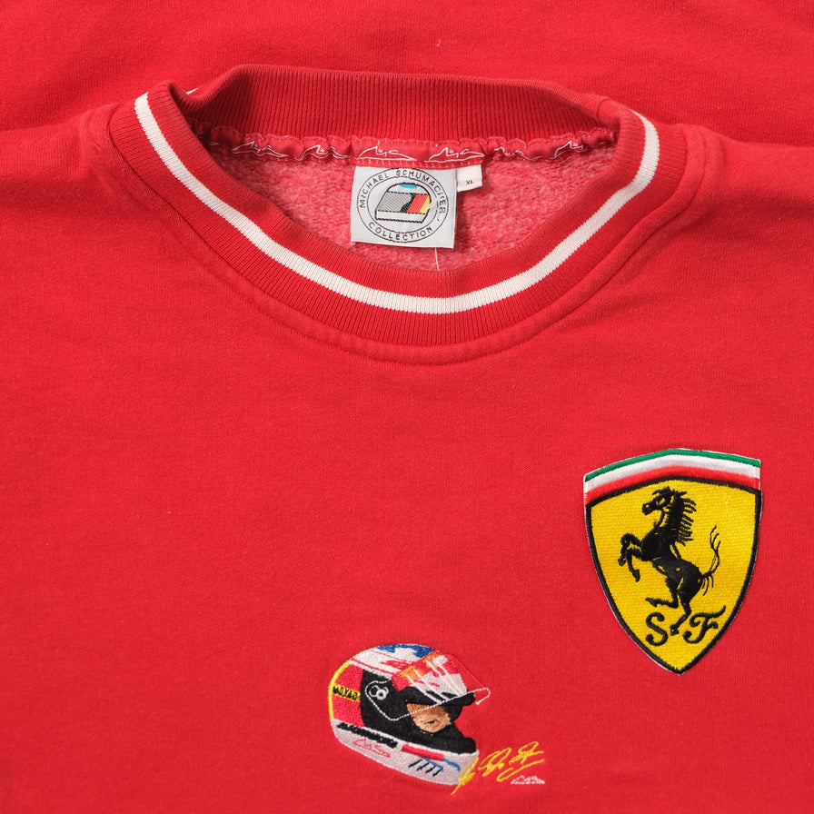 Vintage Ferrari Michael Schumacher Sweater XLarge 