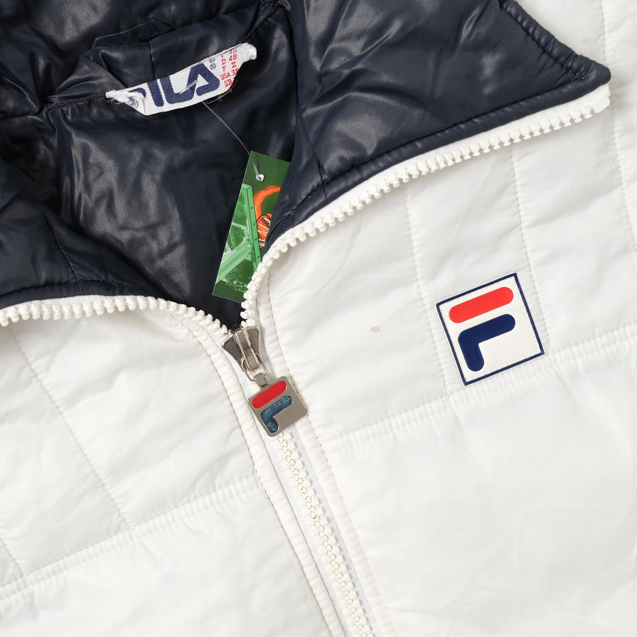 Vintage Fila Women's Puffer Jacket Medium 