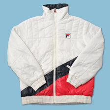 Vintage Fila Women's Puffer Jacket Medium 