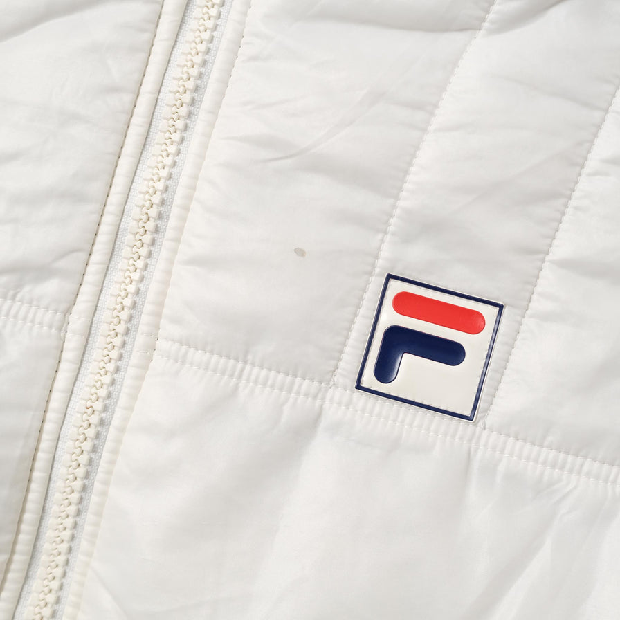 Vintage Fila Women's Puffer Jacket Medium 