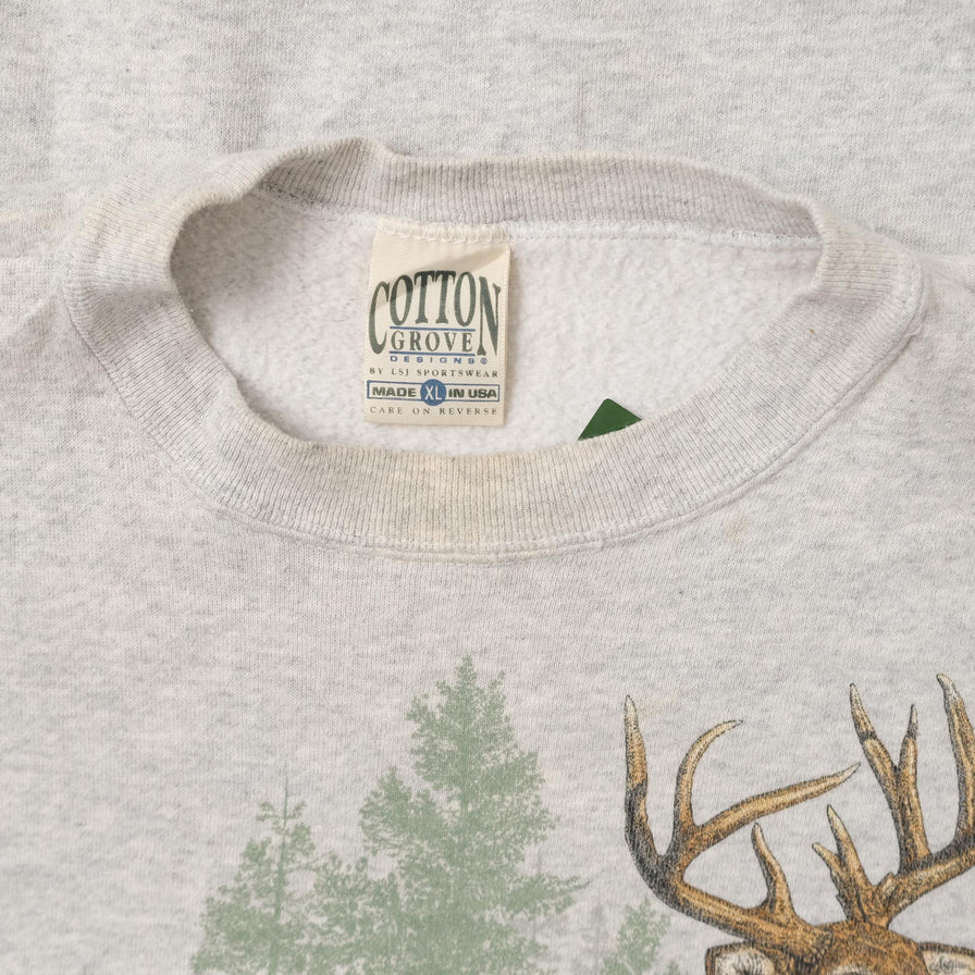 Vintage Deer Sweater XLarge 
