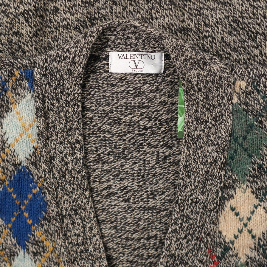 Vintage Valentino Knit Cardigan Sweater XLarge 
