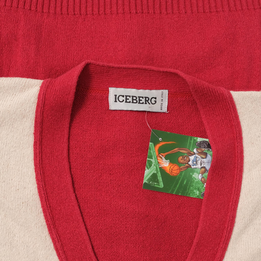 Vintage Iceberg Knit Cardigan Large 