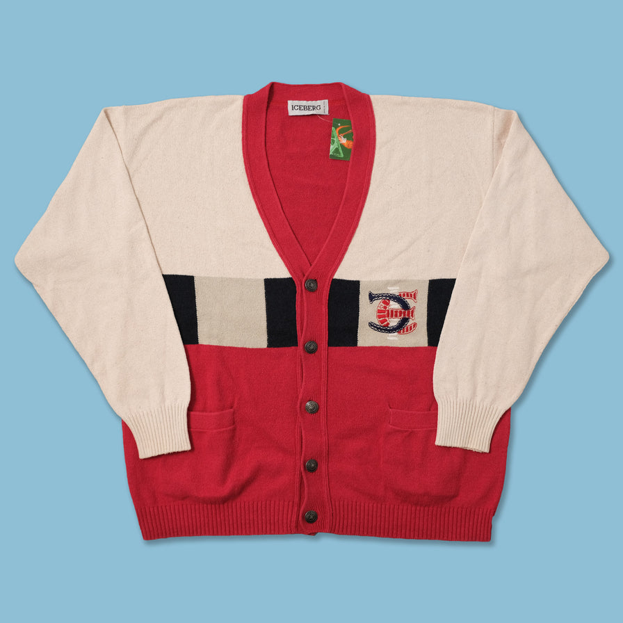 Vintage Iceberg Knit Cardigan Large 