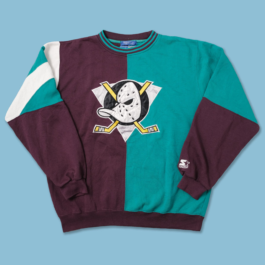 Vintage Starter Anaheim Ducks Sweater Large 