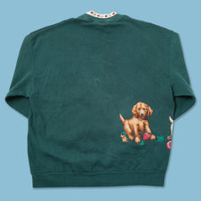 Vintage Dog Sweater Large 