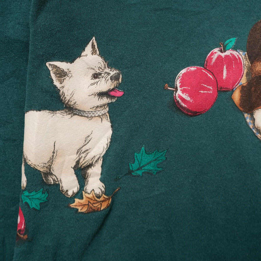 Vintage Dog Sweater Large 