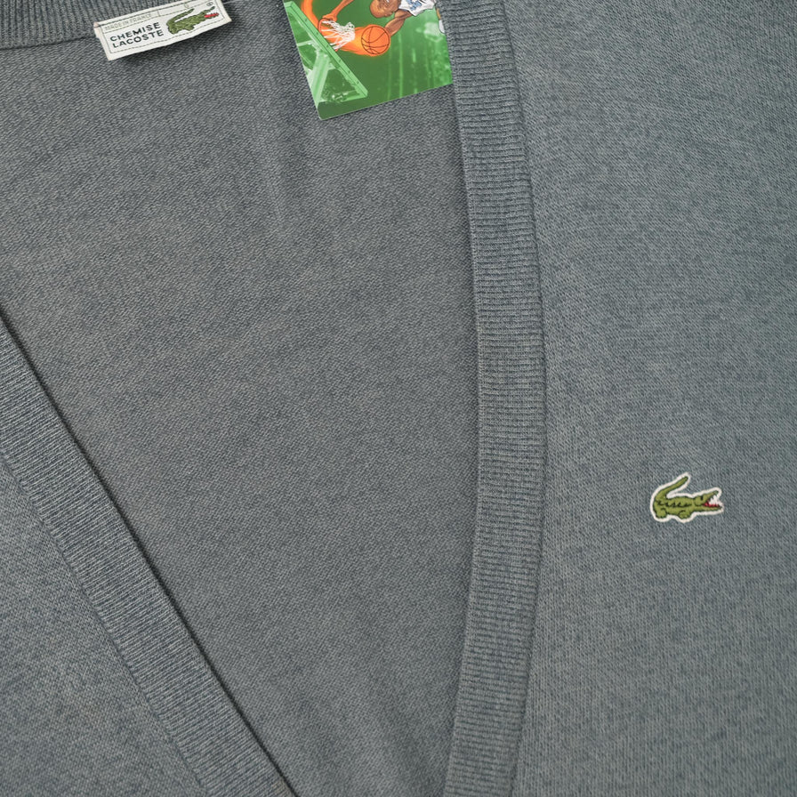 Vintage Lacoste Knit Cardigan XLarge 