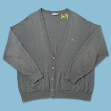 Vintage Lacoste Knit Cardigan XLarge 