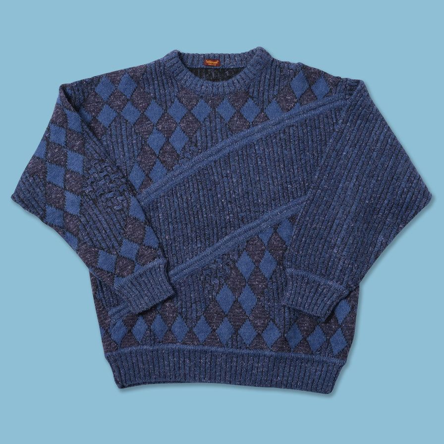 Vintage Ellesse Knit Sweater Medium 