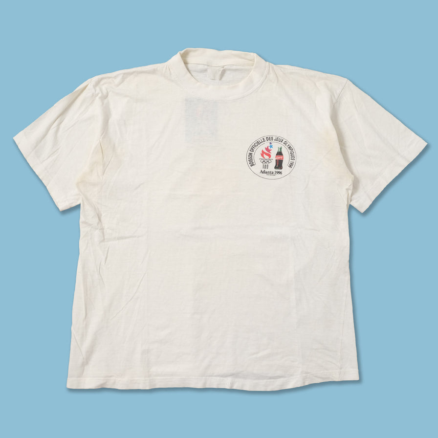 Vintage 1996 Coca Cola Olympic Games T-Shirt Medium 