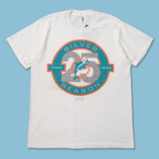 Vintage 1990 Miami Dolphins T-Shirt Medium 
