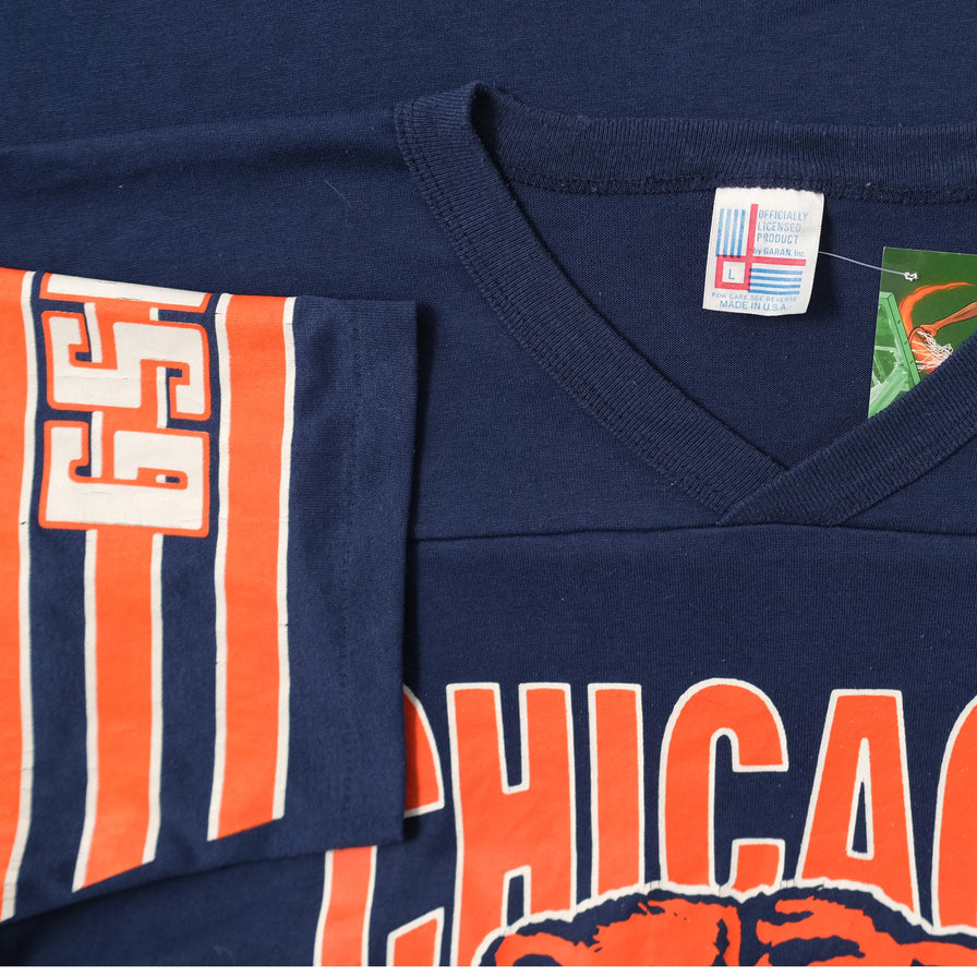 Vintage Chicago Bears V-Neck T-Shirt Large 