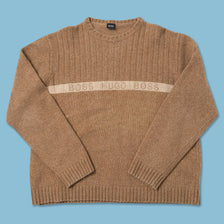 Vintage Hugo Boss Knit Sweater Medium 