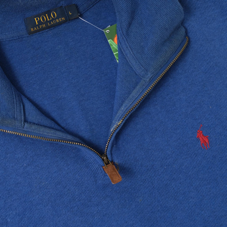 Vintage Polo Ralph Lauren Q-Zip Sweater Large 