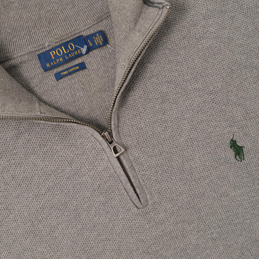 Vintage Polo Ralph Lauren Q-Zip Sweater Medium 