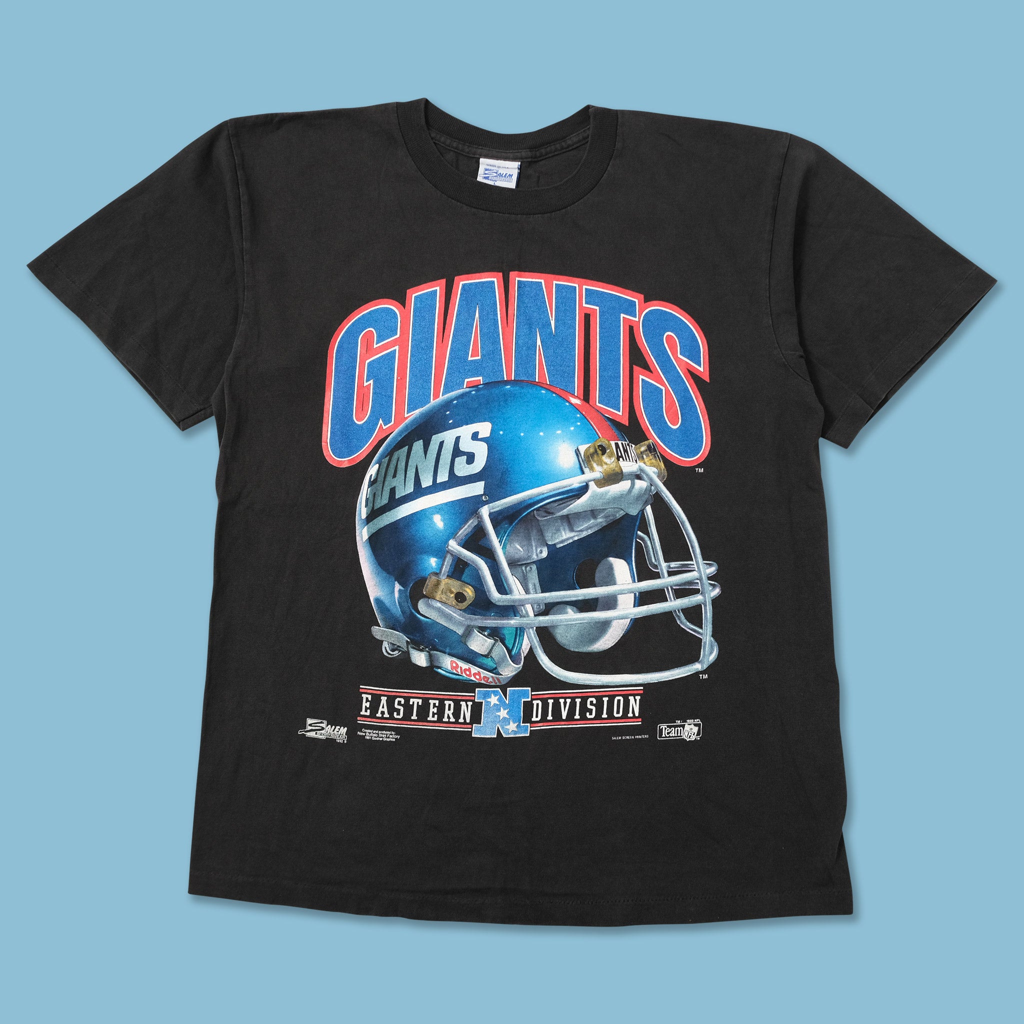 NY Giants Black T-Shirt ~ Vintage ~ Size Large