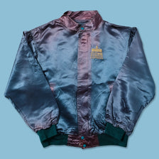 Vintage Satin College Jacket Large 