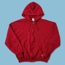 Vintage Russell Athletic Zip Hoody Large 