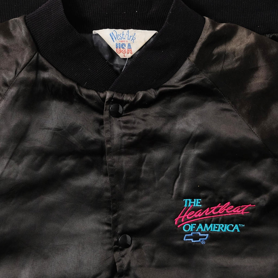 Vintage Satin College Jacket Large 