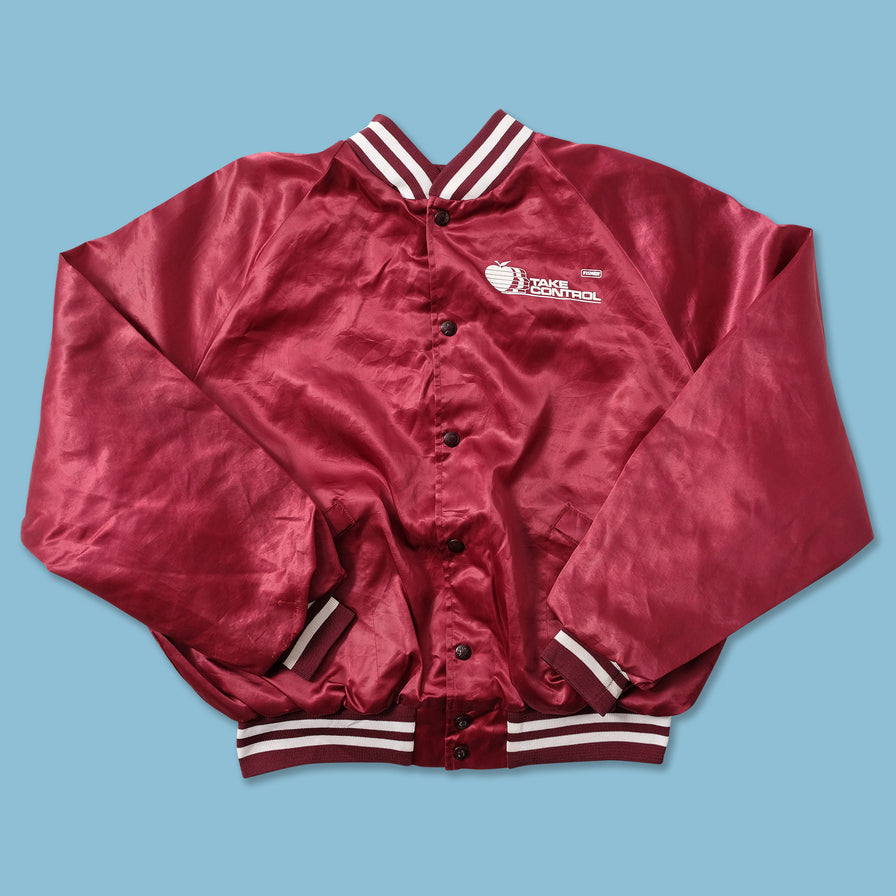 Vintage Satin College Jacket Medium 