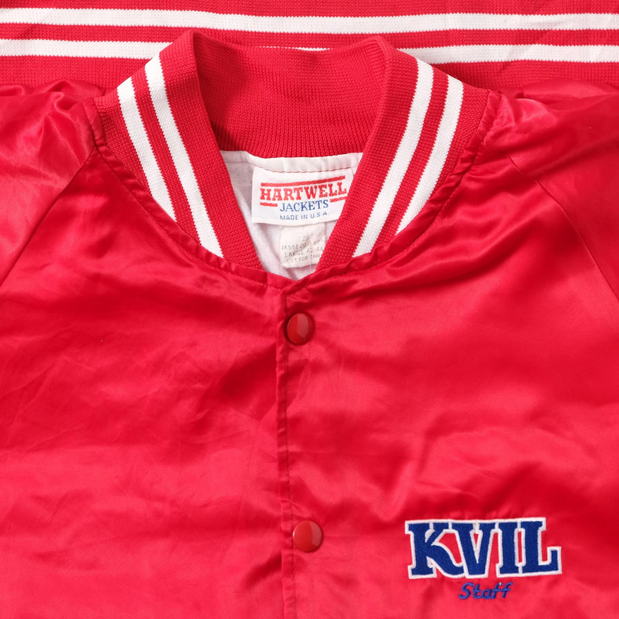 Vintage Satin College Jacket Large 