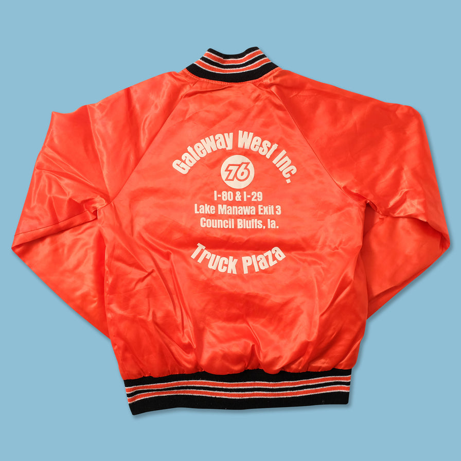 Vintage Women's Satin College Jacket Small 