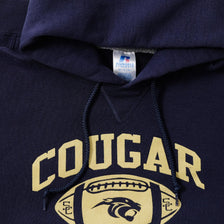 Vintage Russell Athletic Cougar Football Hoody Small 
