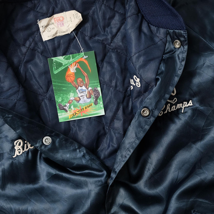 Vintage Satin College Jacket Large 