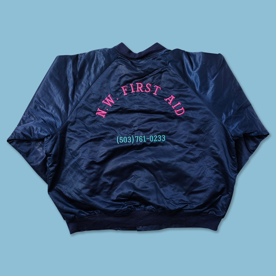 Vintage Satin College Jacket XXLarge 