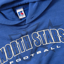 Vintage Russell Athletic North Stars Football Hoody Medium 