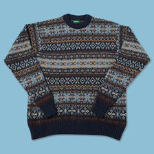Vintage Benetton Knit Sweater Large 