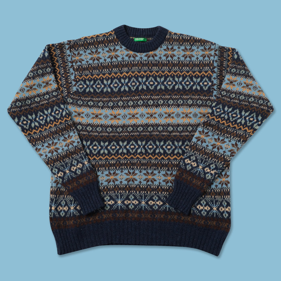 Vintage Benetton Knit Sweater Large 