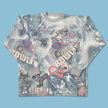 Vintage Bowling Sweater Medium 